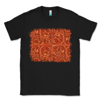 Black serape turquoise  leather background Classic Tee - Jasminsmagicworld