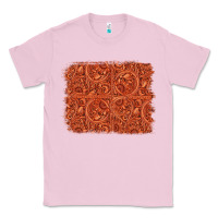 Bubblegum Pink serape turquoise  leather background Classic Tee - Jasminsmagicworld