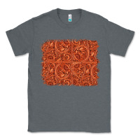 Charcoal Heather serape turquoise  leather background Classic Tee - Jasminsmagicworld