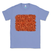 Colony Blue serape turquoise  leather background Classic Tee - Jasminsmagicworld
