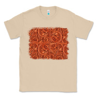 Mushroom serape turquoise  leather background Classic Tee - Jasminsmagicworld