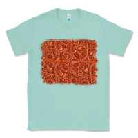 Seafoam serape turquoise  leather background Classic Tee - Jasminsmagicworld