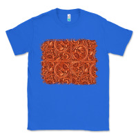 True Royal serape turquoise  leather background Classic Tee - Jasminsmagicworld