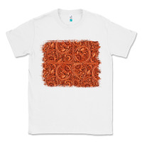 White serape turquoise  leather background Classic Tee - Jasminsmagicworld