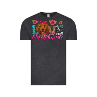 Vintage Black love dachshunds Vintage Tee - Artiststas