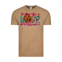 Vintage Coffee love dachshunds Vintage Tee - Artiststas