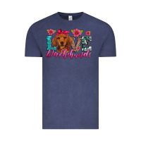 Vintage Denim love dachshunds Vintage Tee - Artiststas