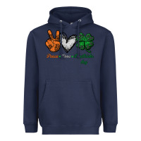 Navy peace love st patrick's day Heavyweight Hoodie - Bettercallsaul