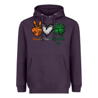 Plum peace love st patrick's day Heavyweight Hoodie - Bettercallsaul