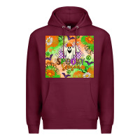 Burgundy Spooky Season Premium Hoodie - texasbilliewilder