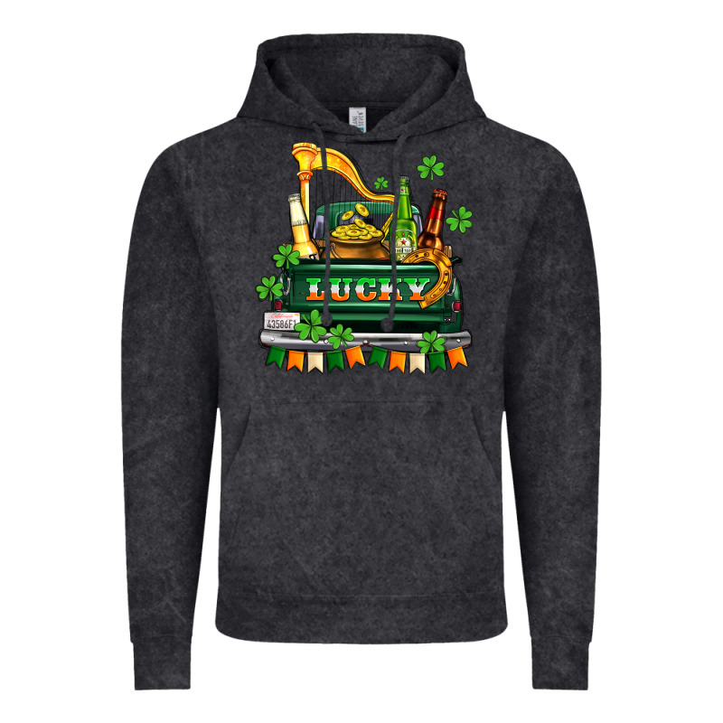 Lucky Truck With Flags And Beers Vintage Hoodie by AdoDesignShop | Teevron