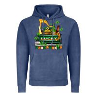 Vintage Denim lucky truck with flags and beers Vintage Hoodie - AdoDesignShop