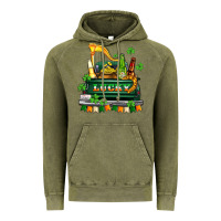 Vintage Olive lucky truck with flags and beers Vintage Hoodie - AdoDesignShop