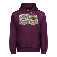 Mauve Wine Egg hunter Easter Day Urban Hoodie - CowGirlArtShop