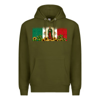 Army Green lady of guadalupe mexican flag Premium Hoodie - JahusDesignShop