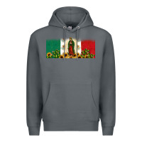 Rock lady of guadalupe mexican flag Premium Hoodie - JahusDesignShop