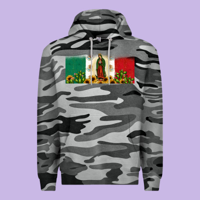 Lady Of Guadalupe Mexican Flag Premium Hoodie Designed By Jahusdesignshop