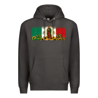 Smoke lady of guadalupe mexican flag Premium Hoodie - JahusDesignShop