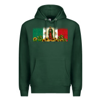 Sports Green lady of guadalupe mexican flag Premium Hoodie - JahusDesignShop