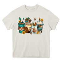 Cream indian headdress coffee cups Heavy Core Tee - Zillion Design Studio
