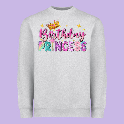 Birthday Princess Heavyweight Sweatshirt Designed By Nancycooperartshop