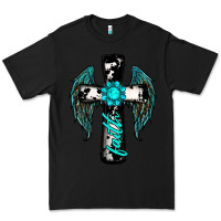 Black cross faith gemstone wings Premium Tee - RanaPortraitStore