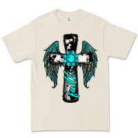 Bone cross faith gemstone wings Premium Tee - RanaPortraitStore