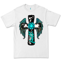 White cross faith gemstone wings Premium Tee - RanaPortraitStore