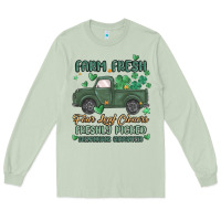 Matcha farm fresh four leaf clovers Long Sleeve Tee - MaliasSmallBusiness
