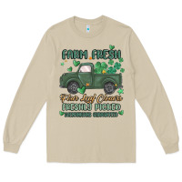 Mushroom farm fresh four leaf clovers Long Sleeve Tee - MaliasSmallBusiness