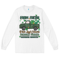 White farm fresh four leaf clovers Long Sleeve Tee - MaliasSmallBusiness