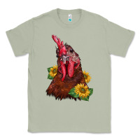 Matcha rooster sunflower Classic Tee - BarkalooDesign