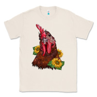 Natural rooster sunflower Classic Tee - BarkalooDesign