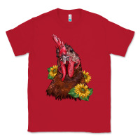 Red rooster sunflower Classic Tee - BarkalooDesign
