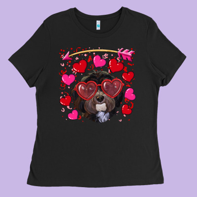 Valentine's Day Havanese Dog Ladies Tee Designed By Ranaportraitstore