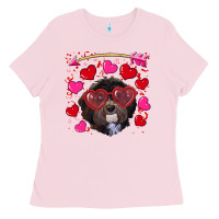 Bubblegum Pink valentine's day havanese dog Ladies Tee - RanaPortraitStore