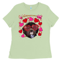 Matcha valentine's day havanese dog Ladies Tee - RanaPortraitStore