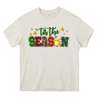 Cream 'tis the season softball christmas Heavy Core Tee - RanaPortraitStore