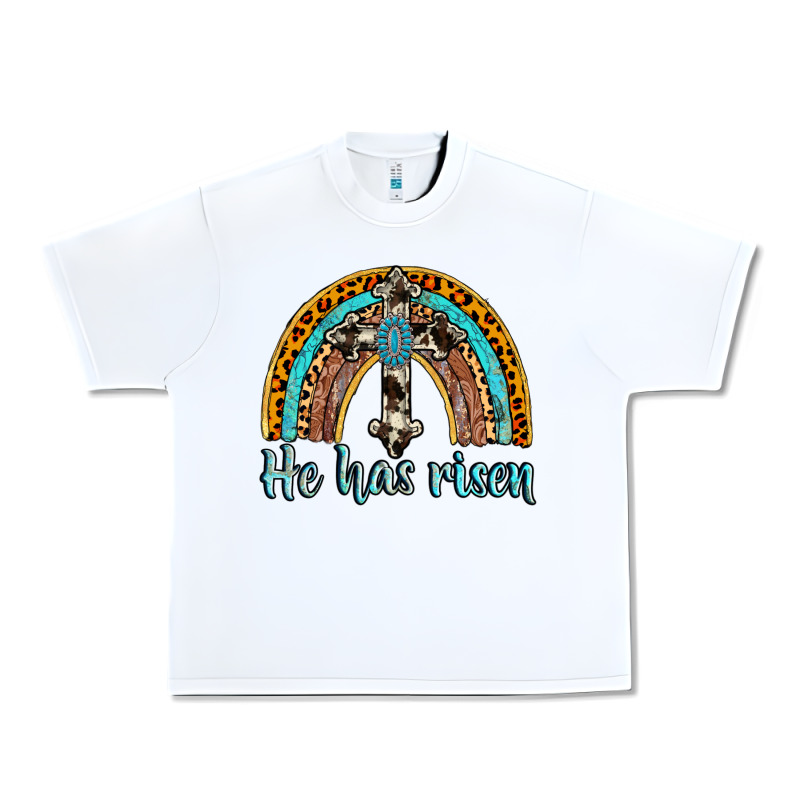He Has Risen Rainbow Urban Heavy Tee by AdoDesignShop | Teevron