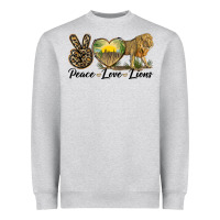 Peace Love Lions Heavyweight Sweatshirt | Teevron