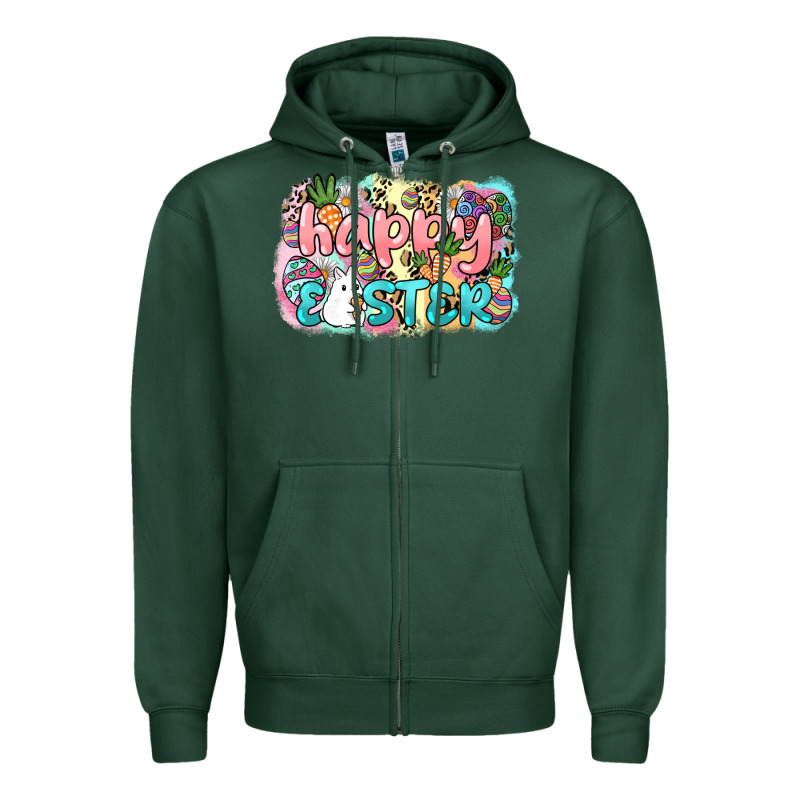 Happy Easter Zipper Hoodie by NancyCooperArtShop | Teevron