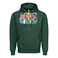 Sports Green Happy Easter Zipper Hoodie - NancyCooperArtShop
