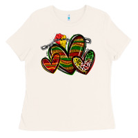 Bone juneteenth hearts Ladies Tee - Zillion Design Studio