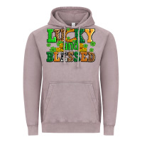 Vintage Zinc lucky and blessed with coins and shamrocks Vintage Hoodie - AdoDesignShop