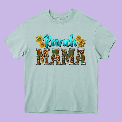 Ranch Mama Heavy Core Tee Designed By Texasbilliewilder