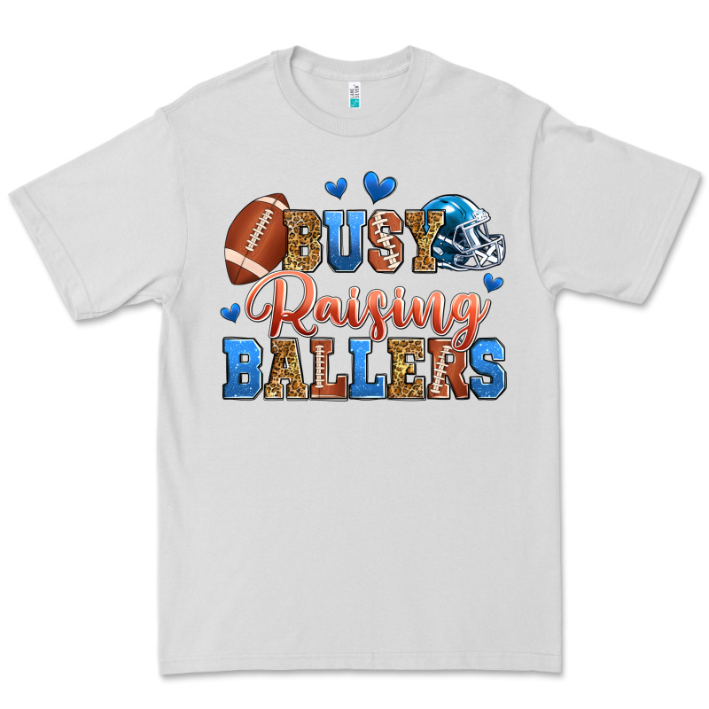 Busy Raising Ballers American Football Premium Tee by Zillion Design Studio | Teevron