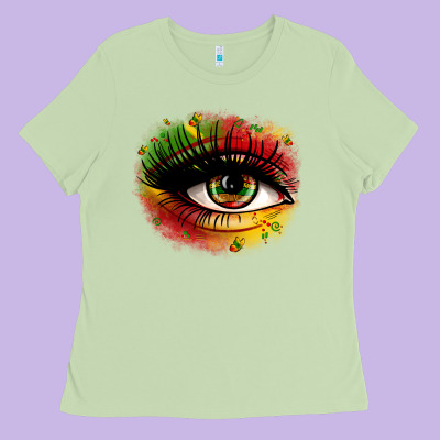 Juneteenth Eye Ladies Tee Designed By Zillion Design Studio