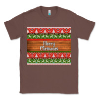 Chestnut merry christmas knitted reindeer pattern Classic Tee - Jasminsmagicworld