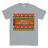 Heather Grey merry christmas knitted reindeer pattern Classic Tee - Jasminsmagicworld