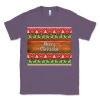 Lavender merry christmas knitted reindeer pattern Classic Tee - Jasminsmagicworld